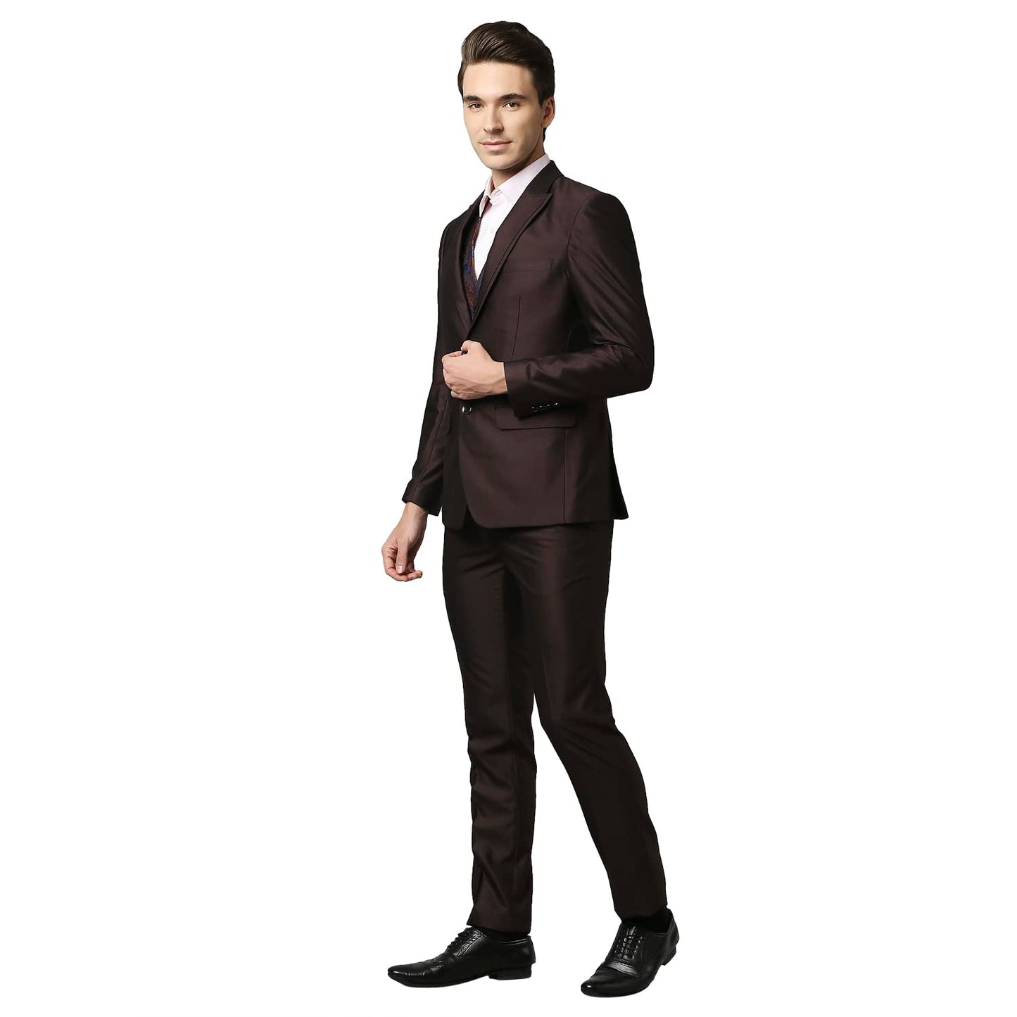 Raymond Dark Brown Suit (Size: 38)-RIDG00629-O7