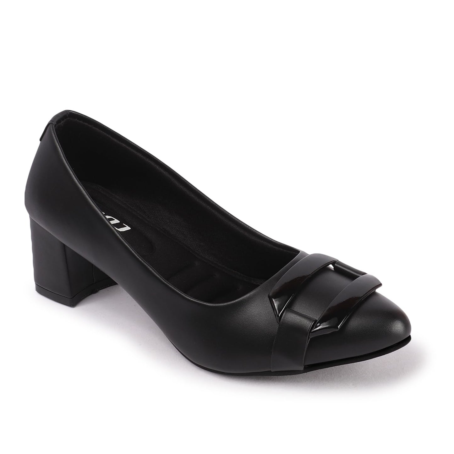 Colo Women's Pointed Toe Block Heel Pumps HD-53 Black Size 5 UK