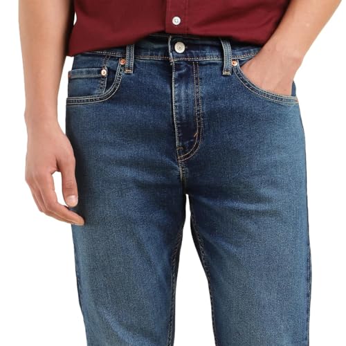 Levi's Men's 512 Slim Tapered Fit Mid-Rise Mid Rise Jeans Dark Blue, 34