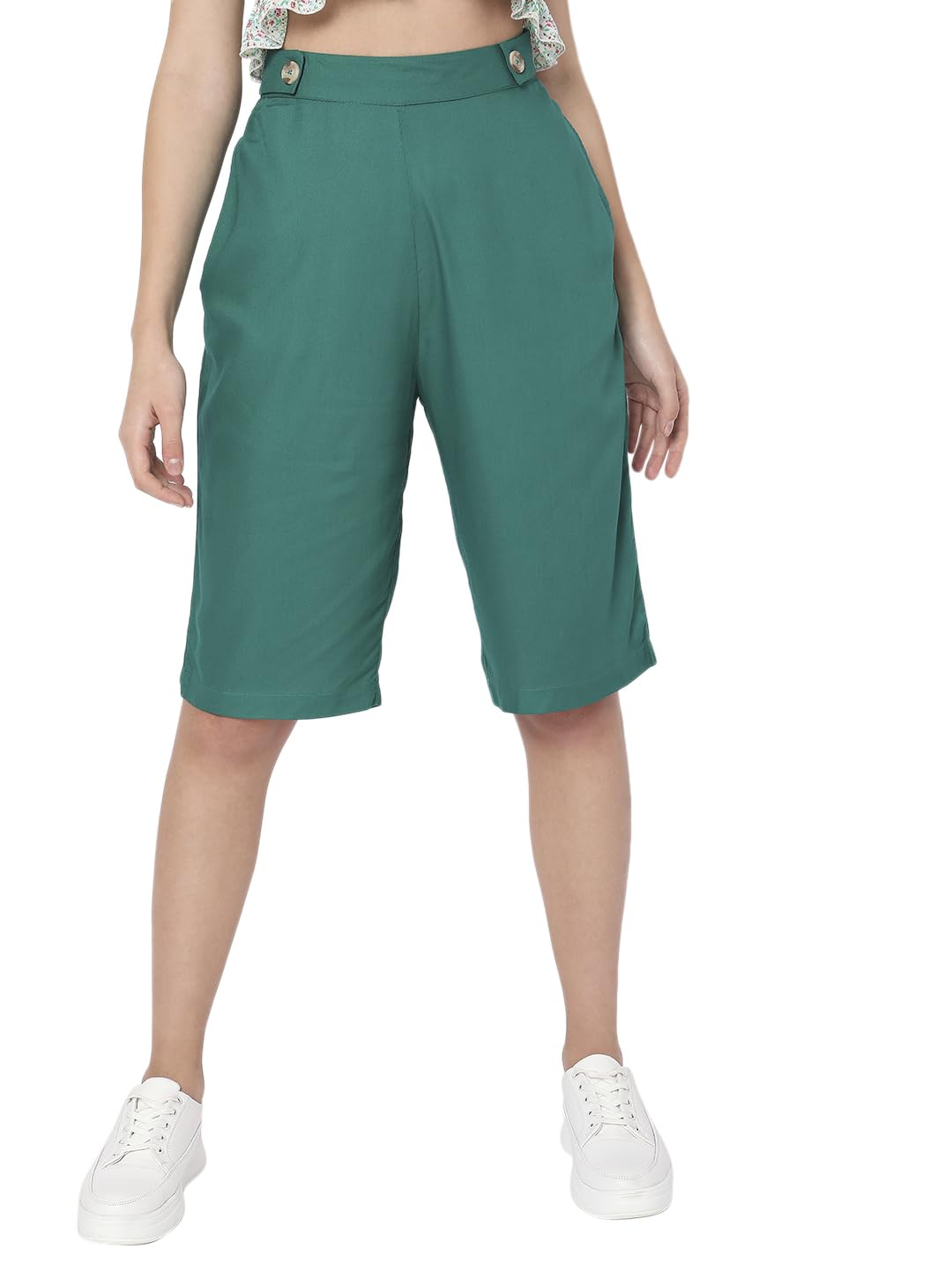 VERO MODA Straight Fit Pant (10279449_Creme De Menthe_S)