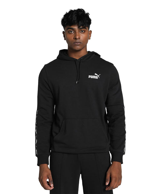 Puma Men's Cotton Hooded Neck Regular Fit Sweatshirt (687265_Black (X_Large)