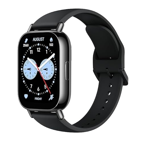 Rᥱdmi Watch 5 Lite | 1.96" AMOLED Display, Built-in GPS | Bluetooth Calling with AI Noise Reduction | Always-On Display, 5 ATM Water Resistance, Black | A+ Condition