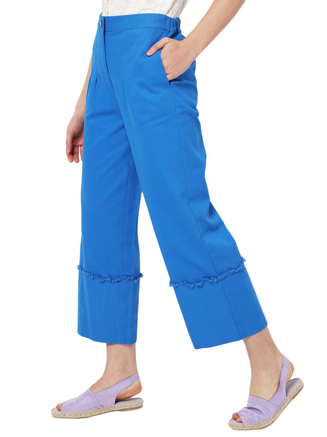 VERO MODA Straight Fit Pants (224490101_Directoire Blue_L)