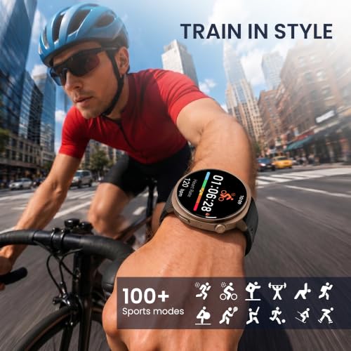 Fastrack Revoltt FR3 Pro Smartwatch with 1.43” AMOLED Display,Dynamic 60Hz Refresh,Nitrofast Charging, HRM, SpO2, Sleep,Multiple Menu Style,Functional Crown,IP68, BT Calling,24/7 Health Suite - Black