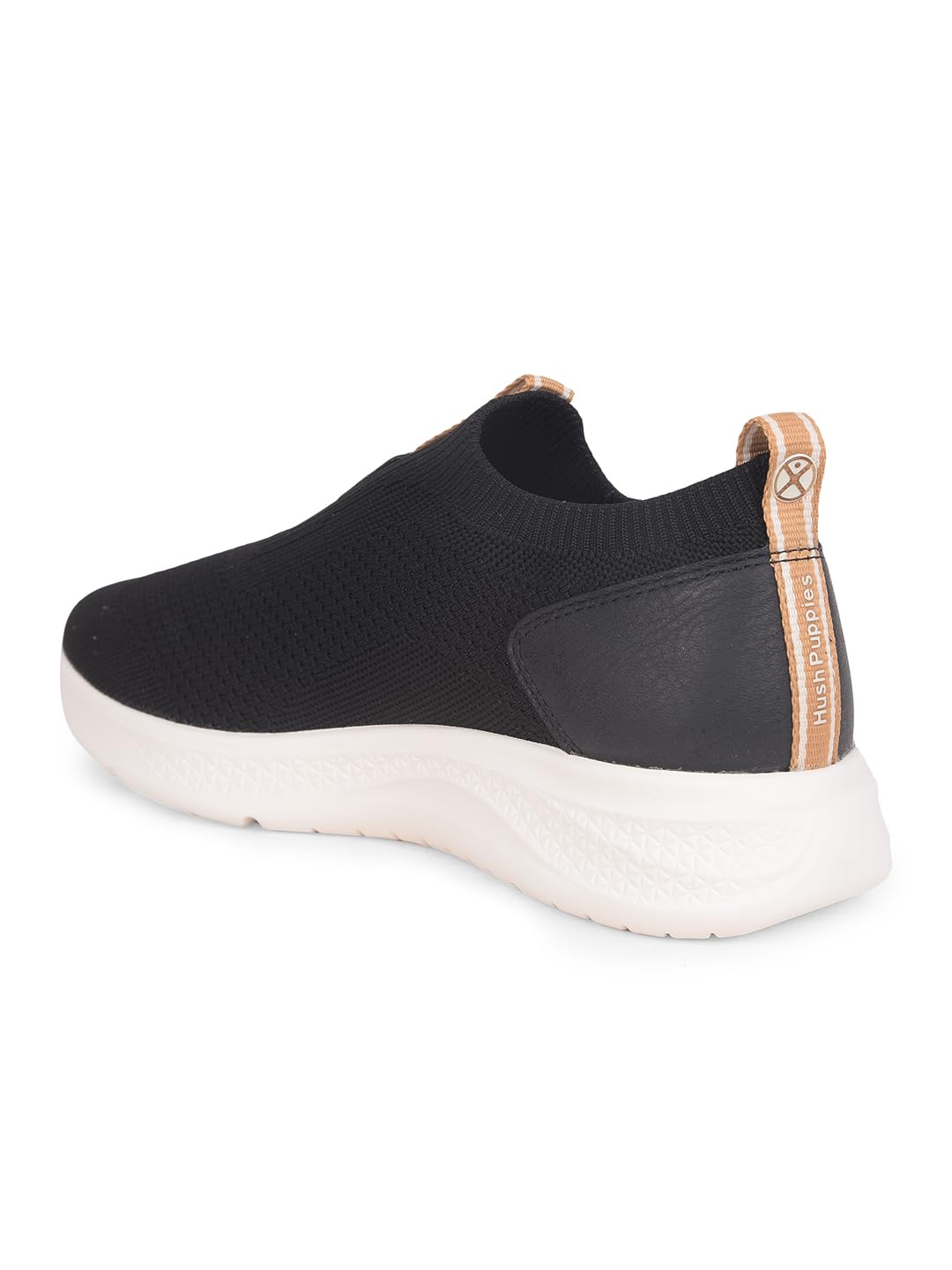 Hush Puppies Elevate Knit Slip Womens Casual Slip-On Shoes in Black (6 UK)