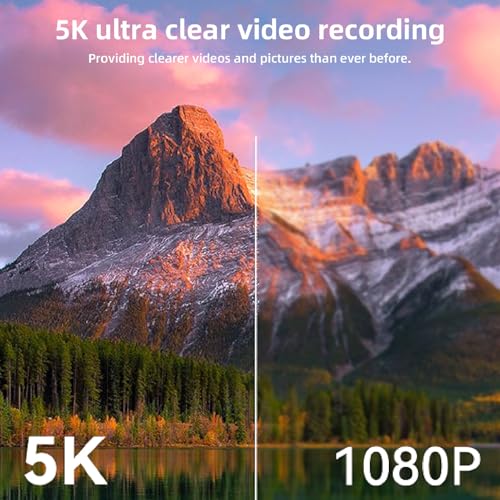 YUEHISY Digital Camera, 5K 75MP WiFi Selfie Travel Camera with 3" 180 Flip Screen, 18X Zoom, Macro Wide Angle Lens, 32GB Memory Card, for Photography (Black)