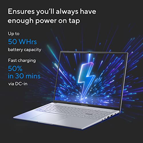ASUS Vivobook 16X, 16" FHD+ (1920 x 1200), Intel Core i5-13420H, (16GB RAM/512GB SSD/RTX 3050/Windows 11/M365 Basic (1Year)*/Office Home 2024/Cool Silver/1.80 kg), K3605VC-RP413WS