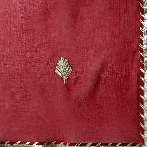 Divena Maroon Gota Hand Work lehenga dupatta set