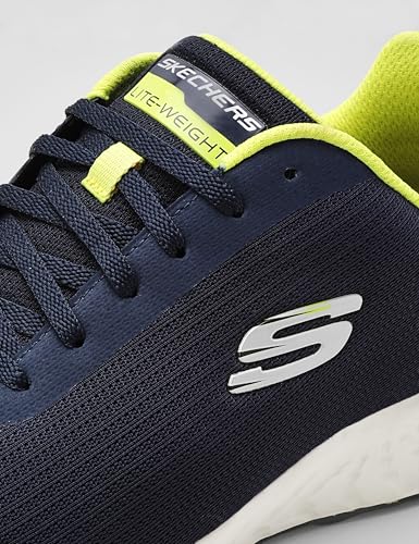 Skechers Mens TERRENEX Navy Lime Casual Lace Up Shoe, 7 UK