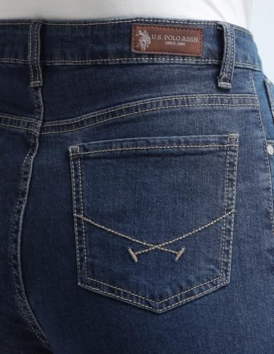 U.S. POLO ASSN. Women's Loose Jeans (UWAW24JEN149_Blue