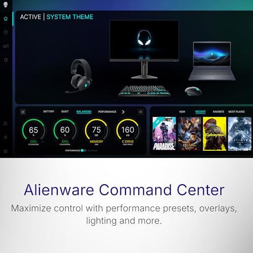 Alienware 16 Aurora AC16250, Intel Core 5‑210H, 16GB DDR5, 512GB SSD, 16" WQXGA 300Nits Display, GeForce RTX™ 4050, 6GB GDDR6, White Backlit Keyboard, Win 11 Home+MSO'24, Interstellar Indigo, 2.57Kg