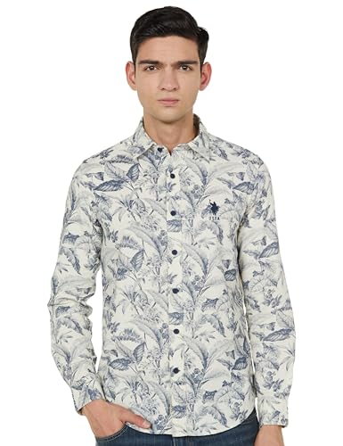 U.S. POLO ASSN. Men's Regular Fit Shirt (UDSHTO1428_Navy