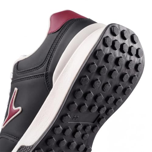 YOHO Men's Low Top Sneakers Blazer Classic | Stylish & Comfortable | Lace Up Casual Shoes for Man/Gents | Classic Black - UK 7