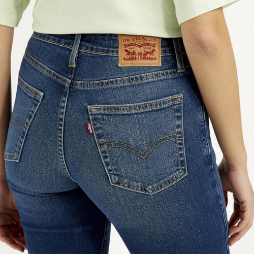 Levi's Women's High Rise 721 Skinny Dark-Blue Jeans
