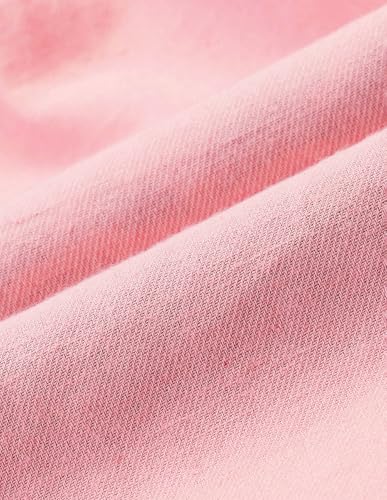 U.S. POLO ASSN. Kids Regular fit Cotton Short Sleeves Round Neck Dresses (UGDRS0425_Pink_13-14Y)