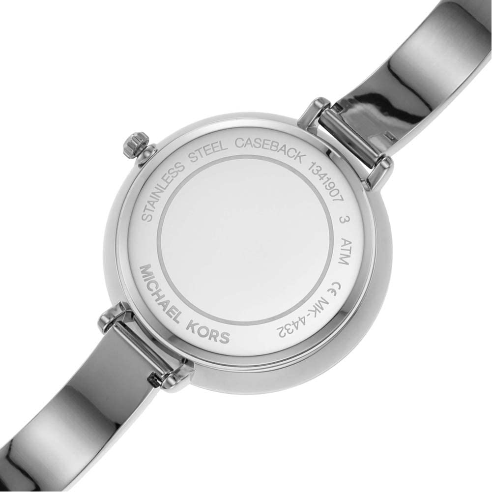 Michael Kors Outlet Charley Silver Quartz Metal Watch MK4432