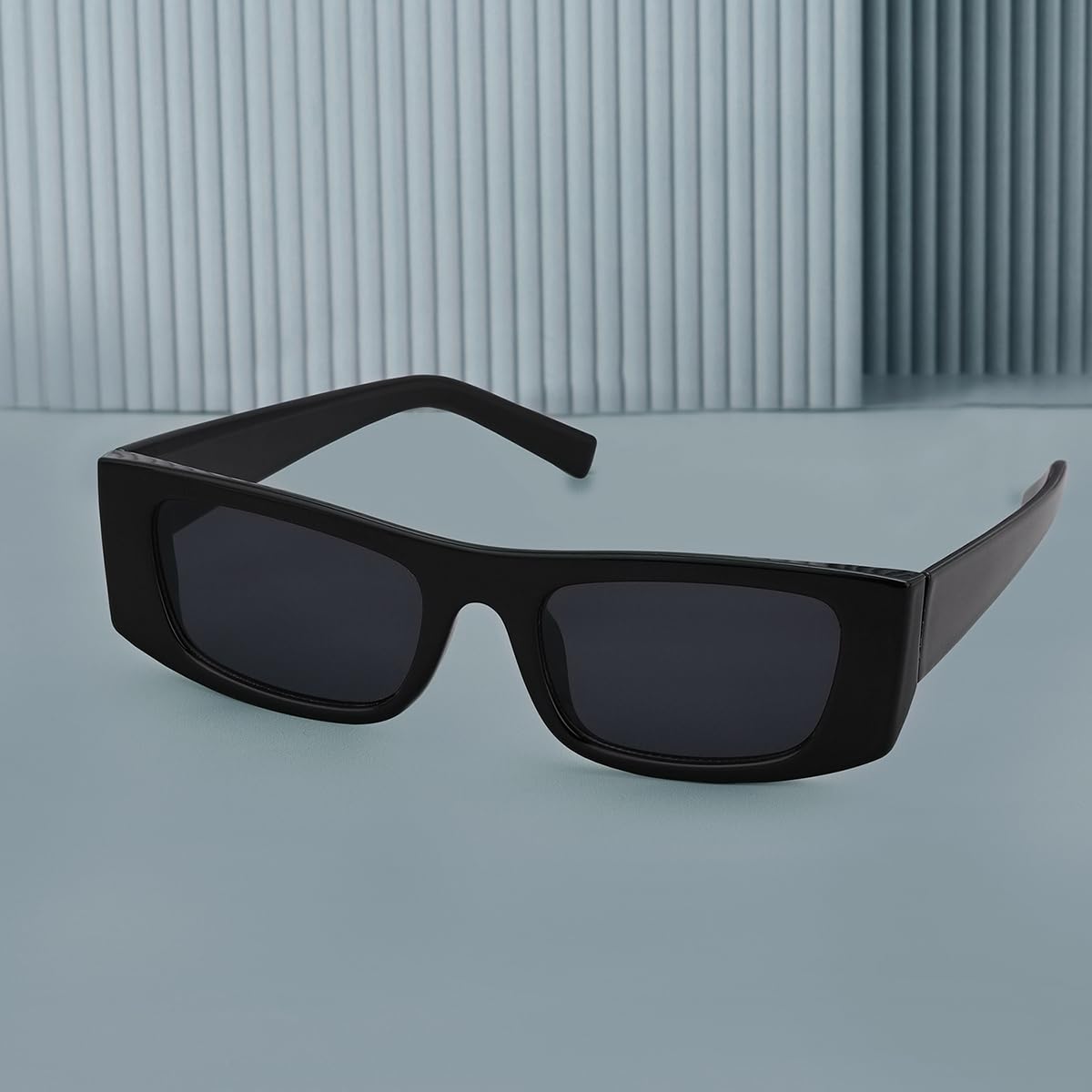 Carlton London Black Toned with Polycarbonate UV Protected Lens Rectangle Sunglass for men