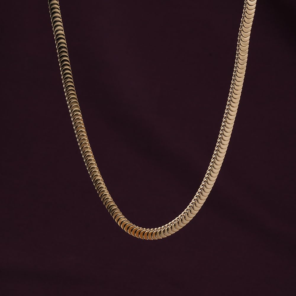 PALMONAS Gold Snake Chain Necklace for Womens - Gift for Girls & Women | Waterproof & Anti-Tarnish Necklace
