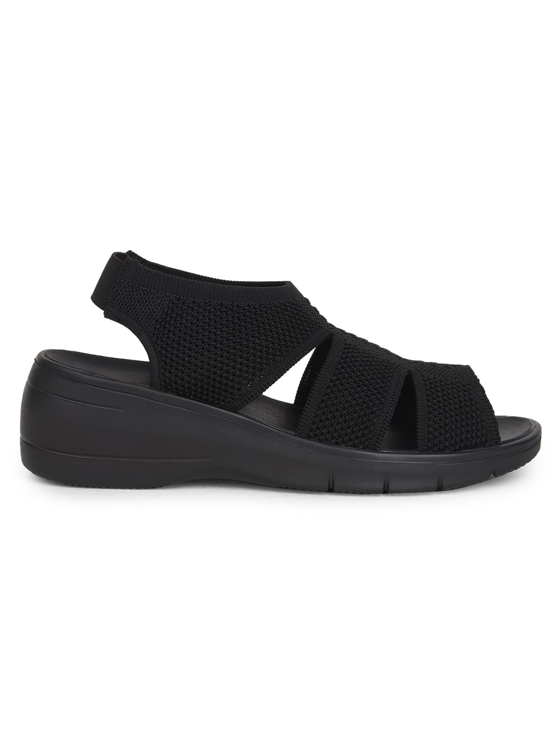 Hush Puppies Women's Wedge Heel Sandals - Black (4Uk)