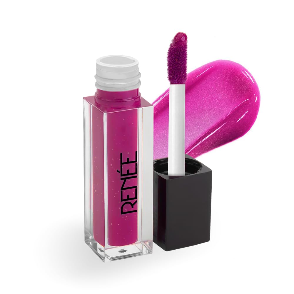 RENNE Everyday Quick Gloss - Plum Dream, Supple Glossy Lips, For Long Lasting Hydration, Lightweight & Non-Sticky Formula with Subtle Tint, Shea Butter & Vitamin E Infused