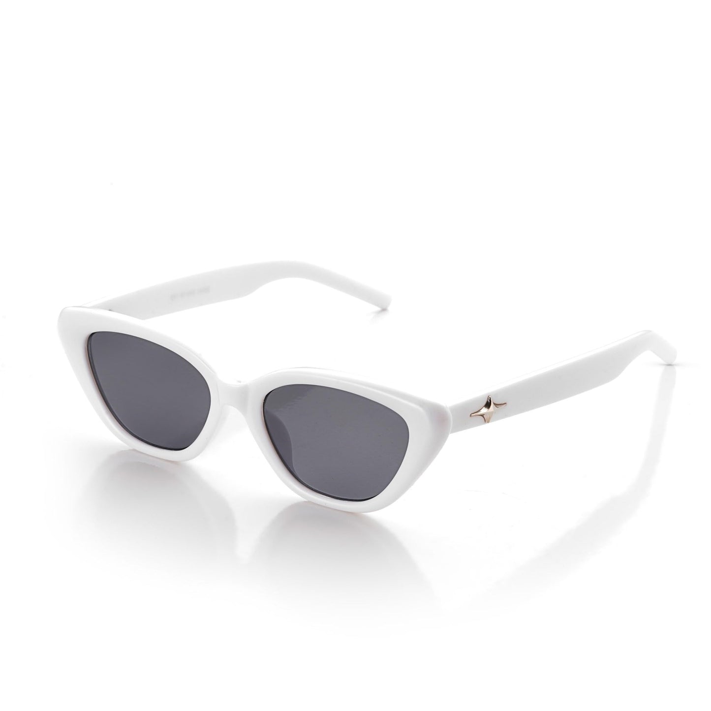 Vibe lens Retro Stylish Cat Eye Sunglasses for Women Stylish | Black Polycarbonate Frame | UV400 Protection | Trendy Cateye Goggles for Woman | Shades for Adult