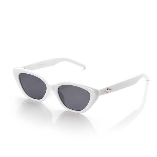 Vibe lens Retro Stylish Cat Eye Sunglasses for Women Stylish | Black Polycarbonate Frame | UV400 Protection | Trendy Cateye Goggles for Woman | Shades for Adult