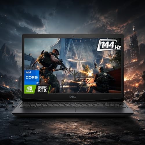 Dell G5 15.6" FHD 144Hz Gaming Laptop, Intel Core i7 (6 Cores, Up to 5.0GHz), 32GB RAM, 2TB SSD, NVIDIA GeForce RTX 2070 8GB, Wi-Fi, Bluetooth, USB-C, HDMI 2.0, Backlit Keyboard, SD Reader, Win 11