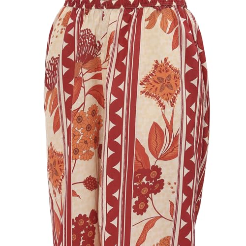 Biba women Rust Cotton Kalidar Kurta Set_42