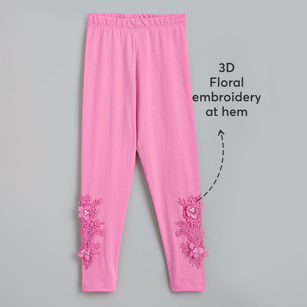 Hopscotch Girls Regular Purple Cartoon Print Shorts for Ages (4-5 Years)