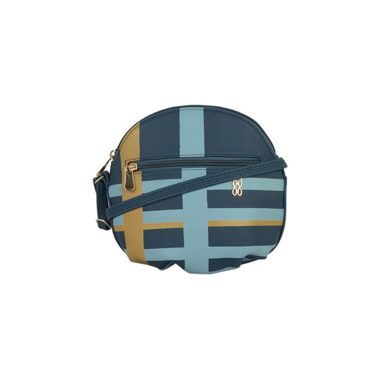 Baggit Women Blue Bowling Sling Bag Large Size | Ladies Stylish Casual Cross Body Purse Handbag