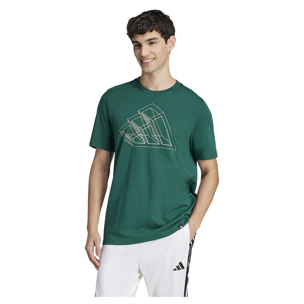 adidas Men Camo Woven Graphic Tee