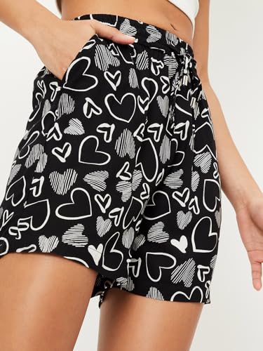 Max Women Printed Shorts (Black_XS)