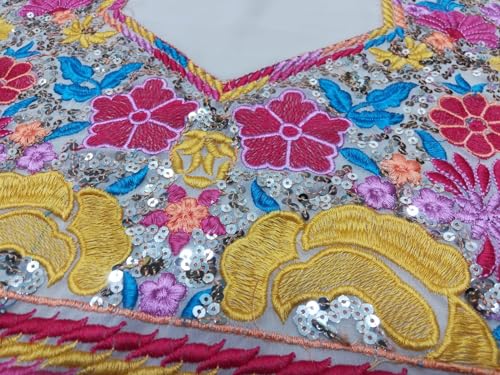 AG Clothing Women's Georgette Semi Stitched Lehenga Choli With Dupatta, Designer Sequin Embroidery Work, Traditional Ethnic Wear Wedding Lehenga for Women