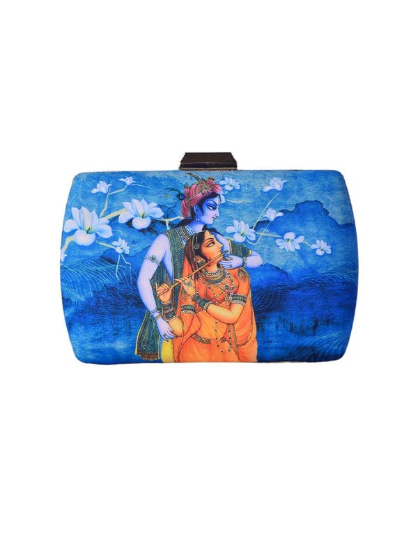 Artklim Majestic Radha Krishna Printed Clutch