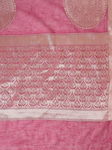 Kalyan Silks Rani Pink Jerry Design Cotton Silk Saree