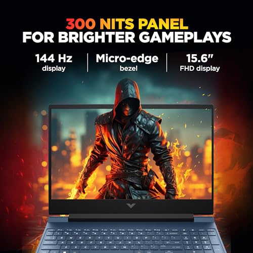 HP Smartchoice Victus, AMD Ryzen 7 7445HS, 6GB RTX 4050, 16GB DDR5(Upgradeable) 512GB SSD, 144Hz, IPS, 300 nits, 15.6''/39.6cm, Win11, Office24, Blue, 2.29kg, fb3130AX/3118AX, Gaming Laptop