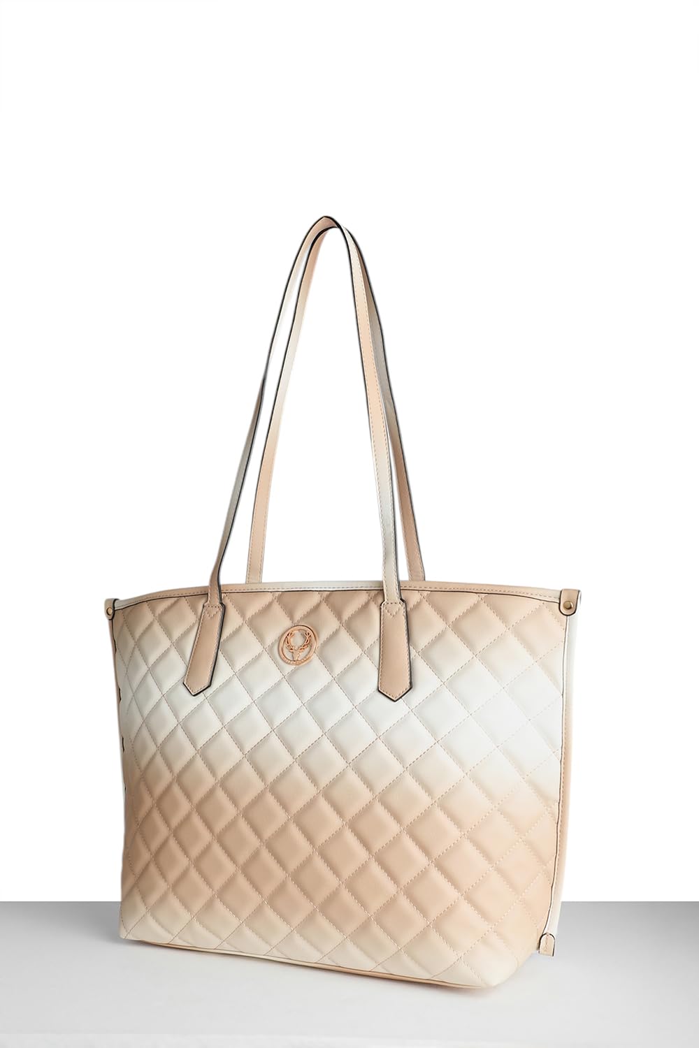 Women Beige Casual Tote Bag