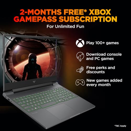 HP Victus 15, Intel Core i7-14650HX, 6GB RTX 4050, 16GB DDR5(Upgradeable) 512GB SSD, FHD, IPS, 144Hz, 300 nits, 15.6''/39.6cm, Win11, Office24, Mica Silver, 2.3kg, fa2619TX, Xbox* RGB Gaming Laptop