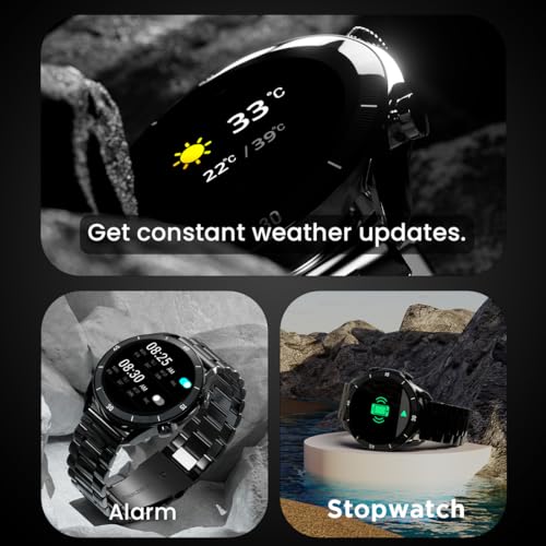 Fire-Boltt Legacy Luxury Round Smart Watch 1.43″ Super AMOLED,Bluetooth Calling,Wireless Charging,Voice Assistant,SpO₂ & Heart Rate Monitor,110+ Sports Modes,Metal Smart Watch for Men & Women - Silver