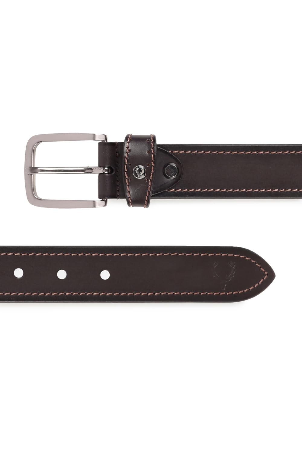 Men Brown Solid Formal Belt