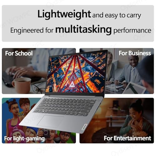 Lenovo IdeaPad 1i 14" HD Laptop with Office 365, Intel Core i3-1215U 6-Core Processor, 20GB RAM 1TB SSD, SD Card Slot, WiFi, Bluetooth, Windows 11 Pro, Gray