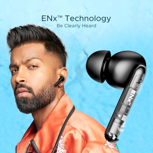 boAt Airdopes 141/8, Low Latency, ENx Tech, 42HRS Battery, Fast Charge, Stream Ad Free Music via App Support, Bluetooth Earbuds, TWS Ear Buds Wireless Earphones with mic (Bold Black)