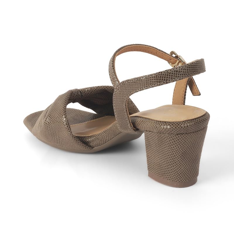 tresmode Trenton Women's Brown Block Heel Sandals in Size 4 UK / 37 EU