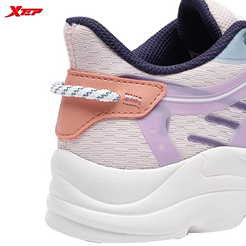 XTEP Women's Pink Mauve Mist Retro Stylish Textile Upper IPR Sole Casual Shoes (3.5 UK)