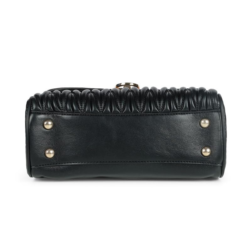 tresmode TIRANA Black Women Vegan Leather Sling Bag