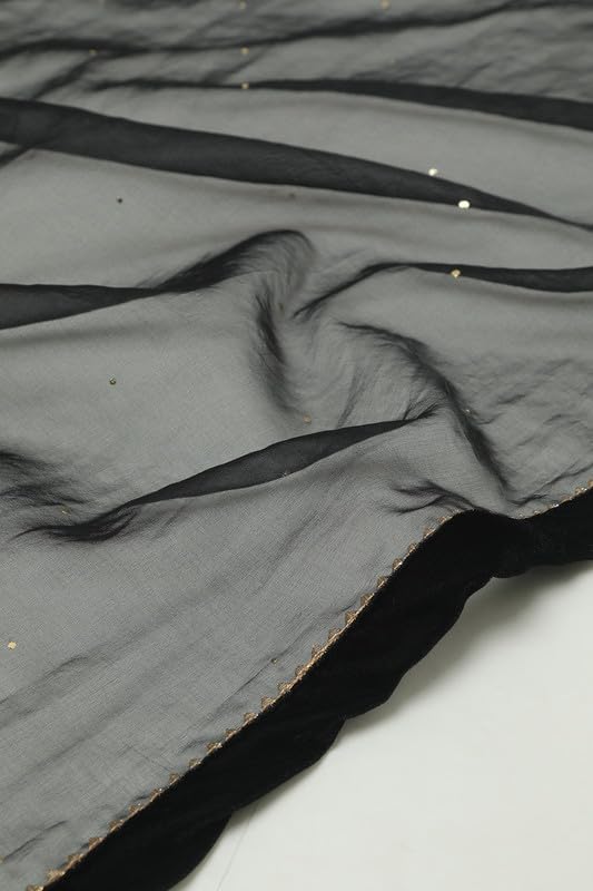 Soch Womens Mustard Brocade Zari Woven Suit Set With Sequins