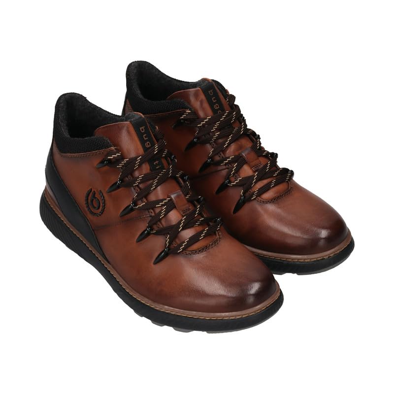 Bugatti Pramo Mid-Brown Men's Wide Lifestyle Sneakers - UK 9