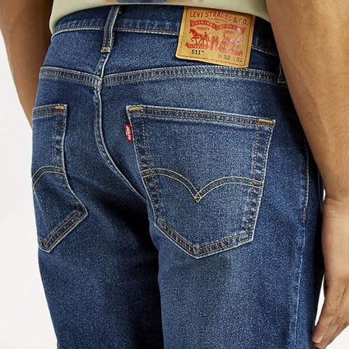 Levi's Men's 511 Slim Fit Mid Rise Jeans Dark Indigo