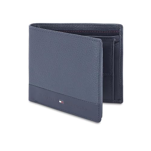 Tommy Hilfiger Debrecen Men Leather Multicard Coin Wallet - Navy