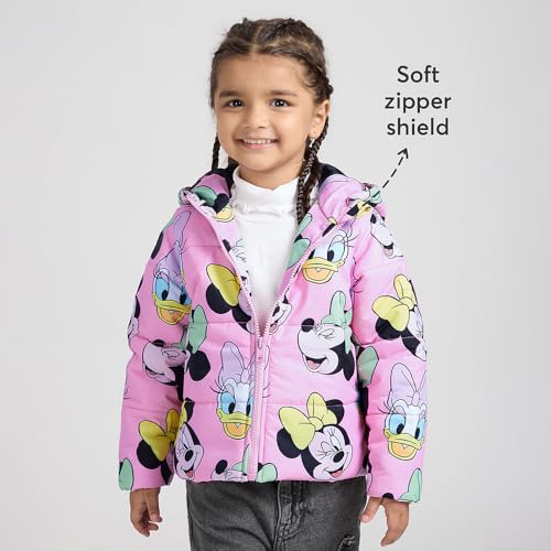Hopscotch Girls Full Sleeves Pink Minnie Mouse Puffer Jacket (4-5 Years)